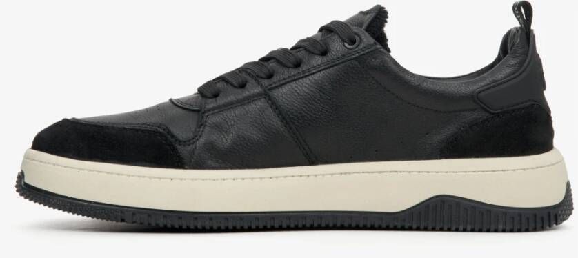 Estro Heren Zwarte Veterschoenen met Lage Top en Flexibele Zool Er00114650 Black Heren