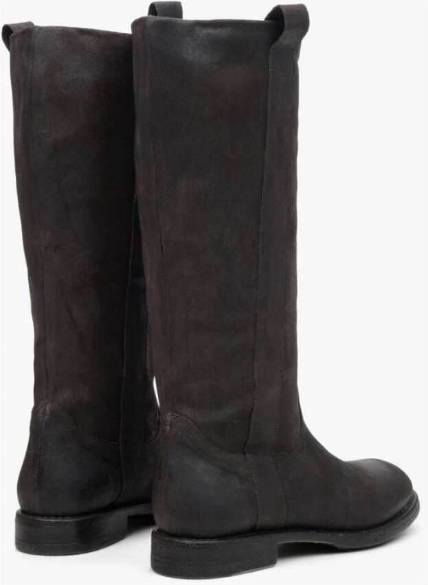 Estro Dames Zwarte Vintage Laarzen gemaakt van Echt Italiaans Leer Er00113598 Black Dames