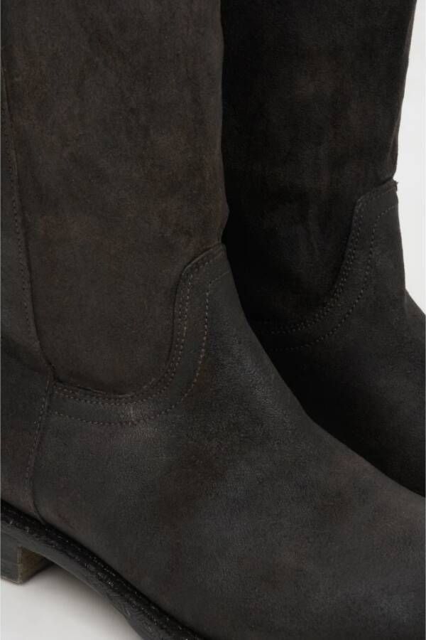 Estro Dames Zwarte Vintage Laarzen gemaakt van Echt Italiaans Leer Er00113598 Black Dames