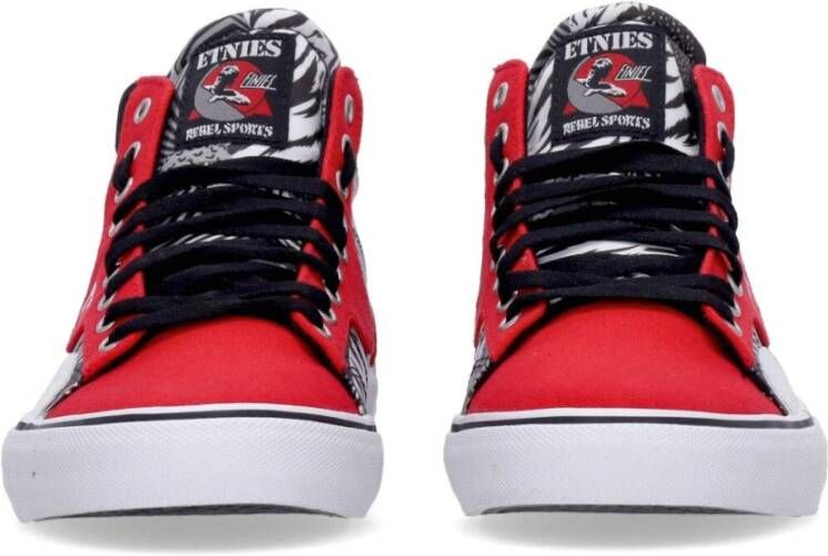 Etnies Hoge Rebel Sports Skate Schoenen Rood Wit Zwart Multicolor Heren