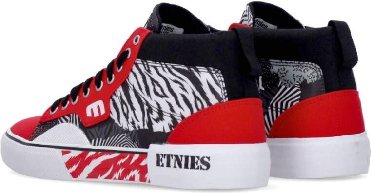 Etnies Hoge Rebel Sports Skate Schoenen Rood Wit Zwart Multicolor Heren