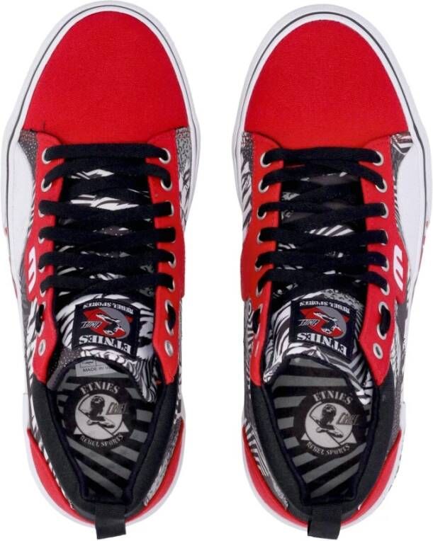 Etnies Hoge Rebel Sports Skate Schoenen Rood Wit Zwart Multicolor Heren