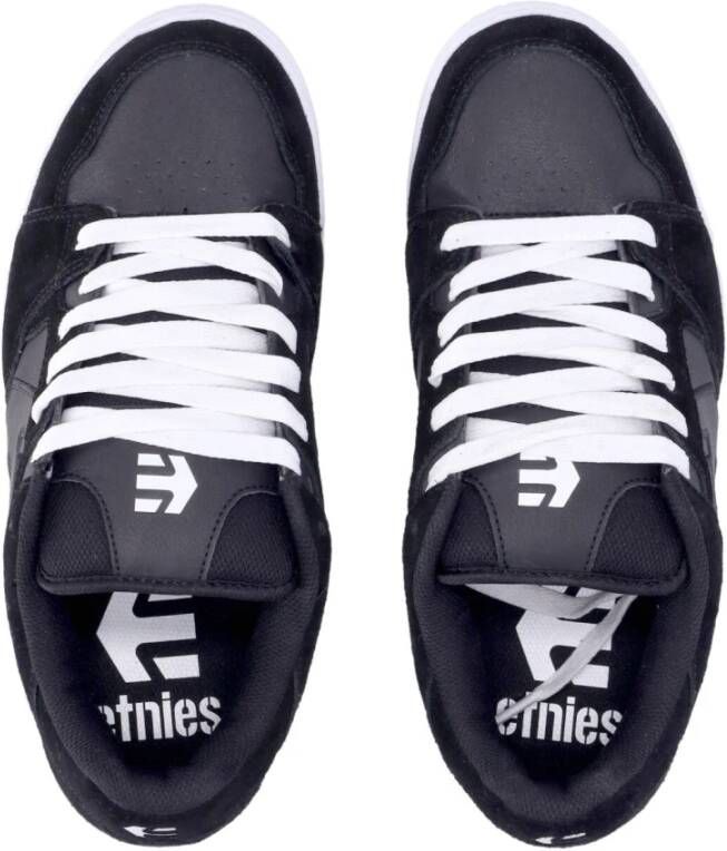 Etnies Zwart Witte Skate Schoenen met Vetersluiting Black Heren