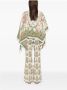 Etro Beige Asymmetrische Boot Hals Cape - Thumbnail 2