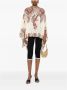 Etro Bloe print Vleermuismouwen Boothals - Thumbnail 2