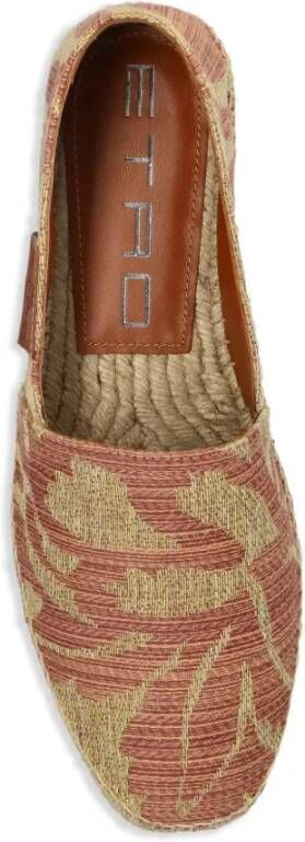 Etro Bruine Linnen Espadrilles