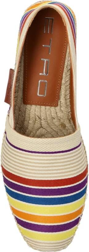 Etro Espadrilles met gestreept patroon