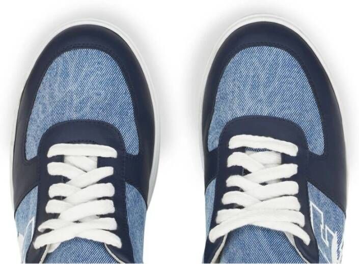ETRO Heldere Blauwe Lage Sneakers Blue Heren