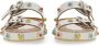 ETRO Krijtleer kroon me slippers White Dames - Thumbnail 2