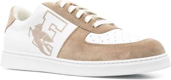 ETRO Beige Leren Casual Sneakers Multicolor Heren