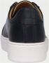 Exton Blauwe leren sneaker - Thumbnail 2