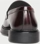 Exton Bordeaux Leren Loafers met Gesp - Thumbnail 2