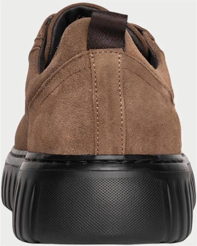 Exton Bruine Suède Veterschoenen