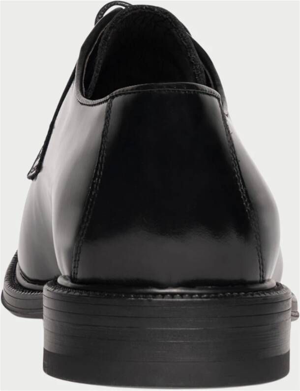 Exton Elegante Zwarte Veterschoenen Derby