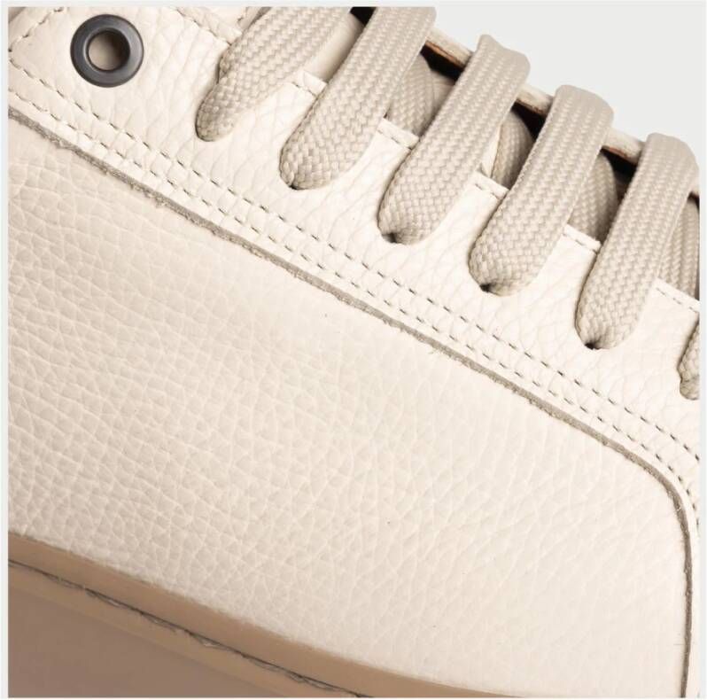 Exton Gehamerd Leren Vetersneakers