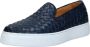 Exton Heren Leren Loafers Blue Heren - Thumbnail 3