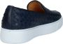 Exton Heren Leren Loafers Blue Heren - Thumbnail 5