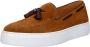 Exton Heren Loafer Suède Rubberen Zool Brown Heren - Thumbnail 3