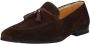 Exton Heren Loafer Suède Rubberen Zool Brown Heren - Thumbnail 3