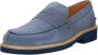 Exton Suède Loafers Verhogen Stijl Blue Heren - Thumbnail 3