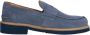 Exton Suède Loafers Verhogen Stijl Blue Heren - Thumbnail 4