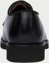 Exton Zwarte Leren Derby Schoenen - Thumbnail 2