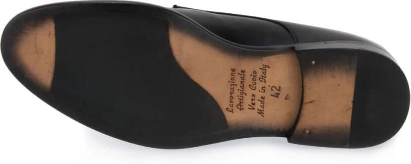 Exton Zwarte Leren Schoenen Black Heren