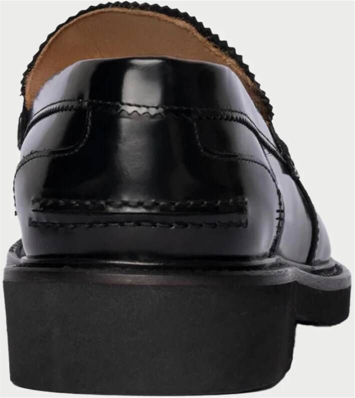 Exton Zwarte Platte Schoenen College Model