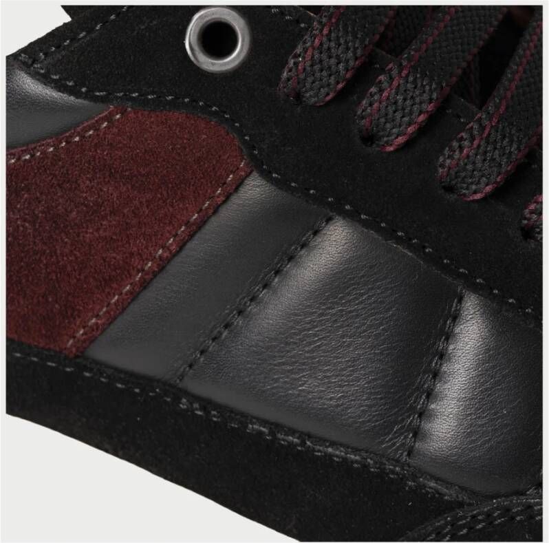 Exton Zwarte Veterschoenen