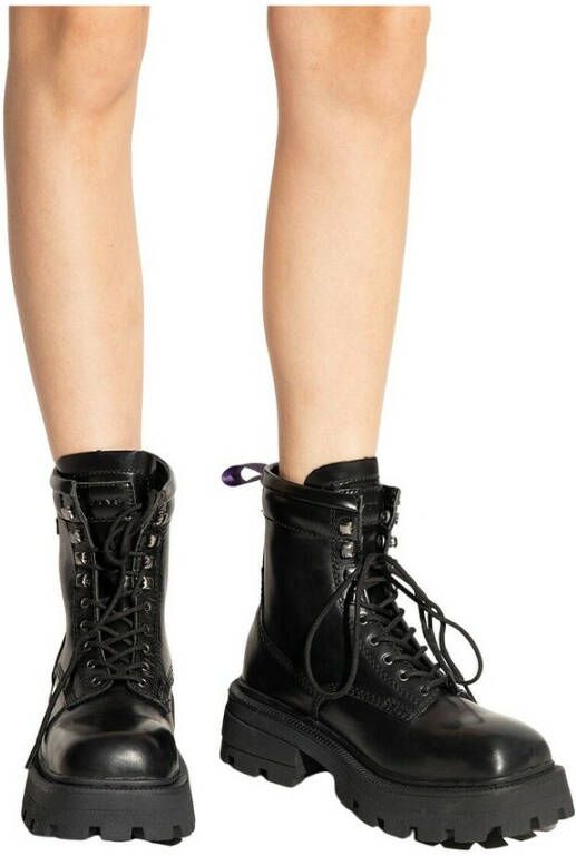 Eytys Michigan leather combat boots Zwart Dames