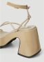 Eytys Patentleren Blokhak Sandalen Beige Dames - Thumbnail 7