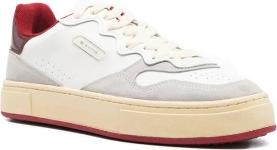 Eytys Witte Leren Sneakers Veterschoenen