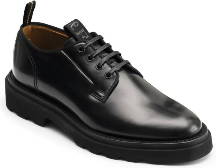 Fabi Gevechtslaars in zwart leer Black Heren