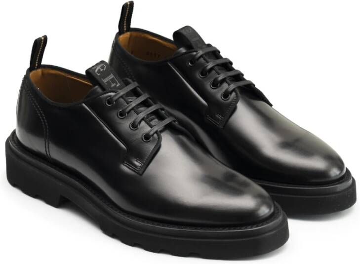 Fabi Gevechtslaars in zwart leer Black Heren