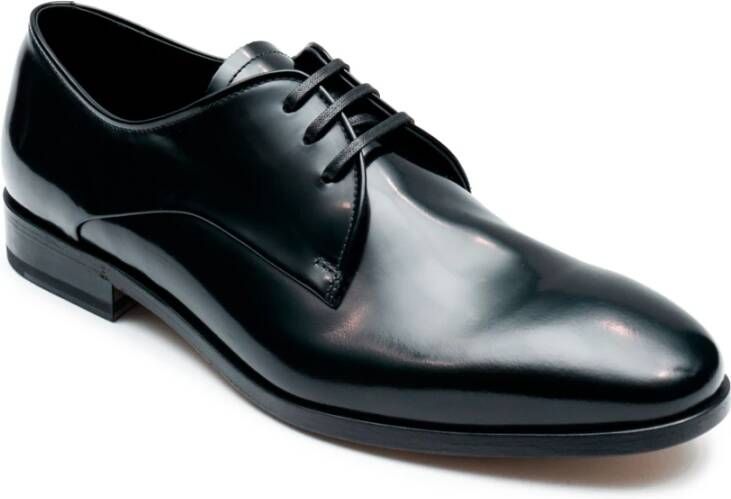 Fabi Heren Leren Lage Schoenen Zwart Black Heren