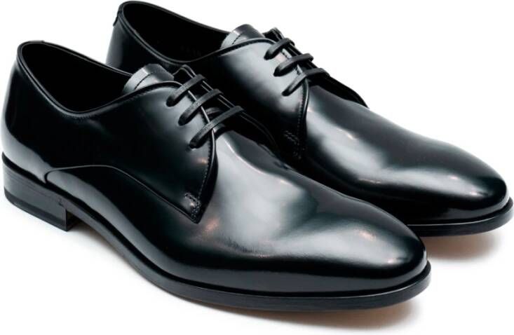 Fabi Heren Leren Lage Schoenen Zwart Black Heren