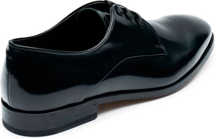 Fabi Heren Leren Lage Schoenen Zwart Black Heren