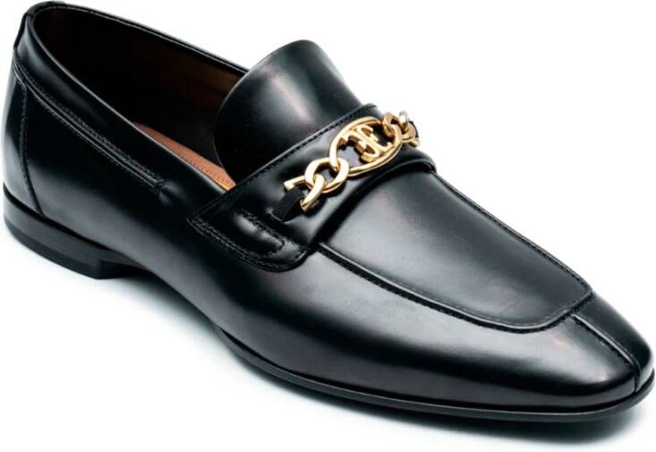 Fabi Klassieke Leren Loafers Zwart Black Heren