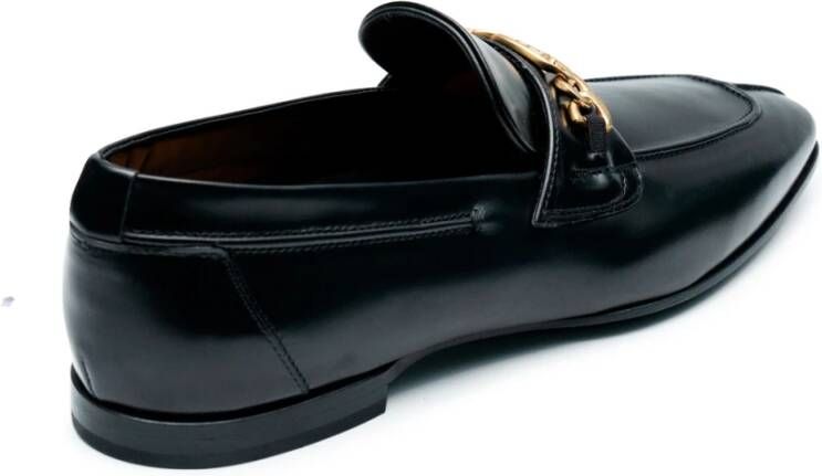 Fabi Klassieke Leren Loafers Zwart Black Heren
