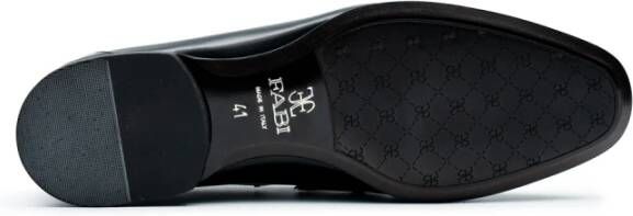 Fabi Klassieke Leren Loafers Zwart Black Heren