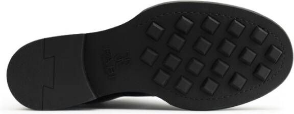 Fabi Lage Leren Veterschoenen Black Heren