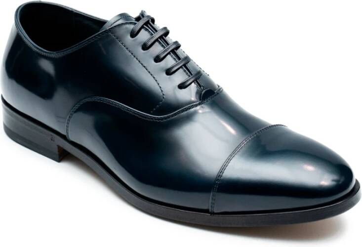 Fabi Lage Leren Veterschoenen Blue Heren
