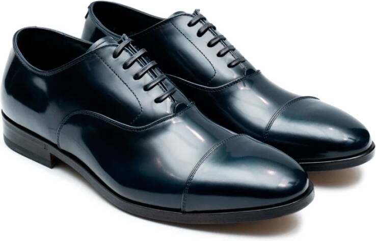 Fabi Lage Leren Veterschoenen Blue Heren