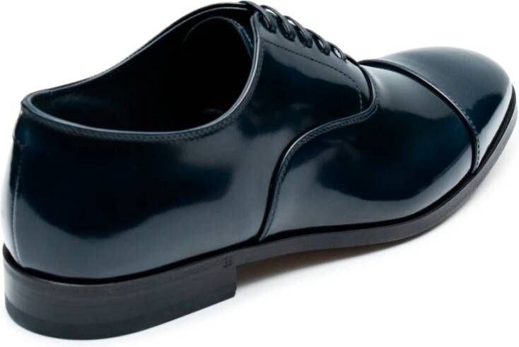 Fabi Lage Leren Veterschoenen Blue Heren