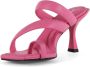 Fabi Leren hoge hak sandalen Pink Dames - Thumbnail 2