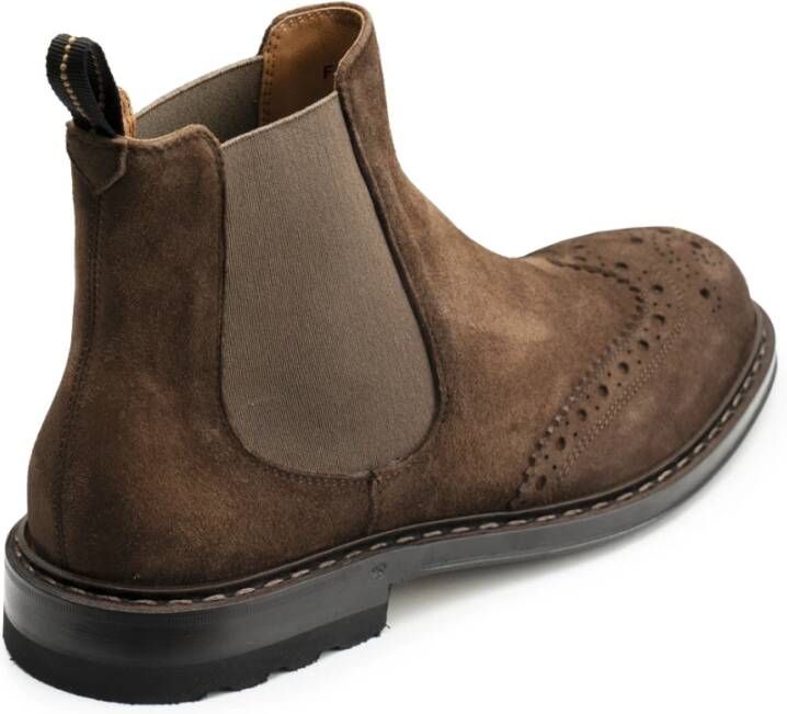 Fabi Leren laarzen en enkellaarsjes Beige Heren