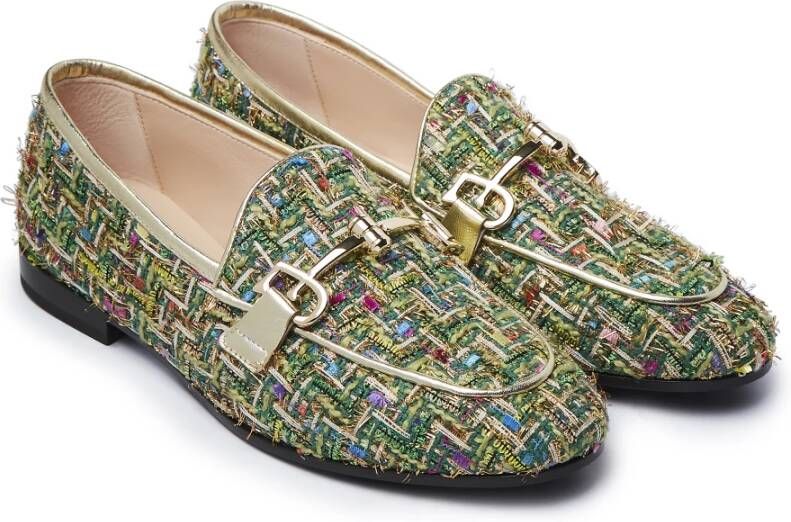 Fabi Mintgroene Mocassin Loafers Green Dames