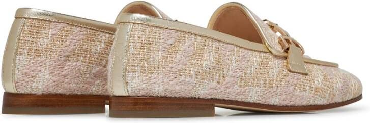 Fabi Roze Bouclé Loafers
