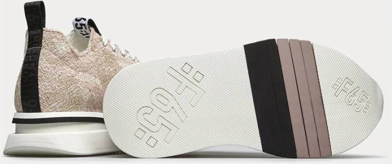 Fabi Roze Bouclè Sneaker met F65 zool