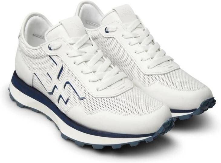 Fabi Witte Leren Sneakers voor Mannen White Heren